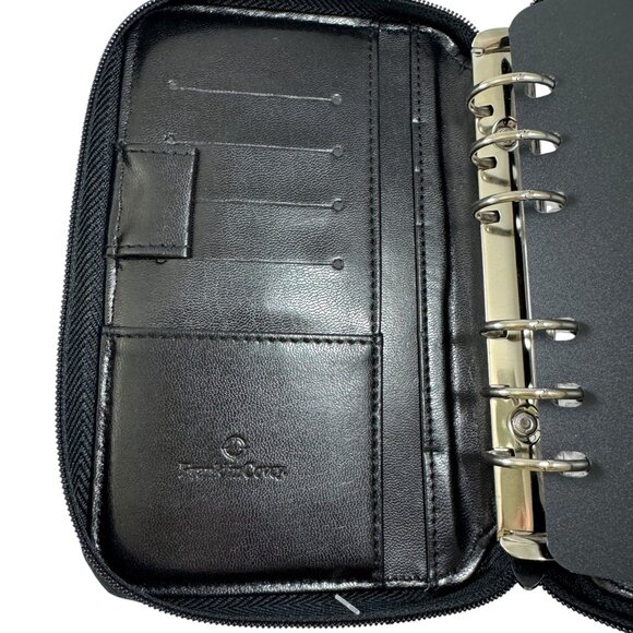 Franklin Quest Pocket Planner 6 Ring Black Leather Binder Organizer and Inserts - Picture 10 of 11